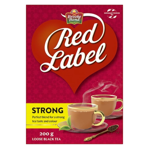 Buy Brooke Bond Red Label Black Loose Tea 200g in UAE