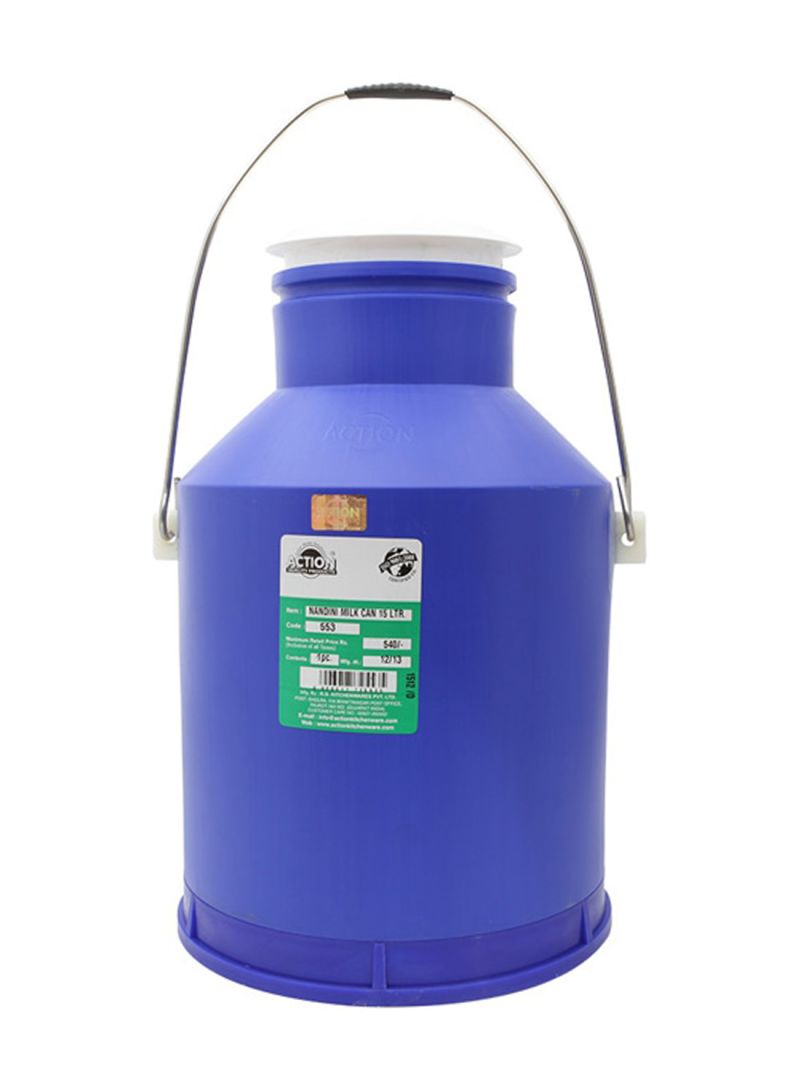 Action - Plastic Milk Can 30Ltr Blue-Akw556