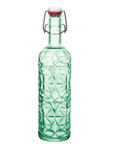 Bormioli Rocco Oriente Bottle, Set of 6, Cool Green