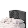 In House Oslo Velvet Bed Frame - King - 200x180 cm - Dark Gray