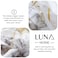Luna Home Single size 4 pieces, without filler, marble design.