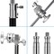COOPIC C Stand Stainless Steel 330cm/10ft Max. Height Studio Photo Video 4 feet Holding Arm Grip with Turtle Base for Light Reflector (1 PACK)