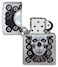 Zippo CI018298 200 Metal Skull Brushed Chrome Windproof Lighter