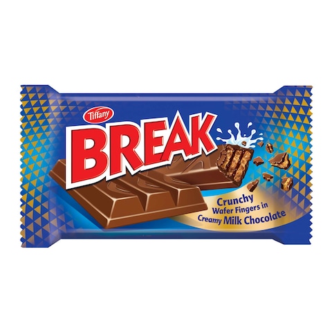Tiffany Break Crunchy Wafer Fingers In Creamy Milk Chocolate - 4 Fingers