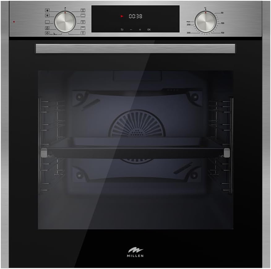 MILLEN Built In Electric Oven, 10 Cooking Modes, 81L - 3 Years Warranty, SCHOTT Inner Glass, MEO 6005 IX