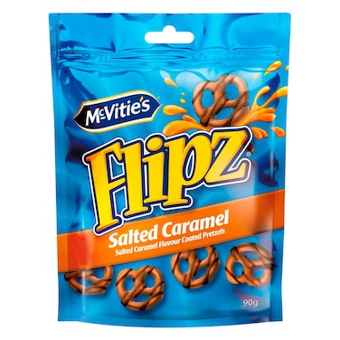 McVitie&#39;s Flipz Pritzels With Salted Caramel 90g