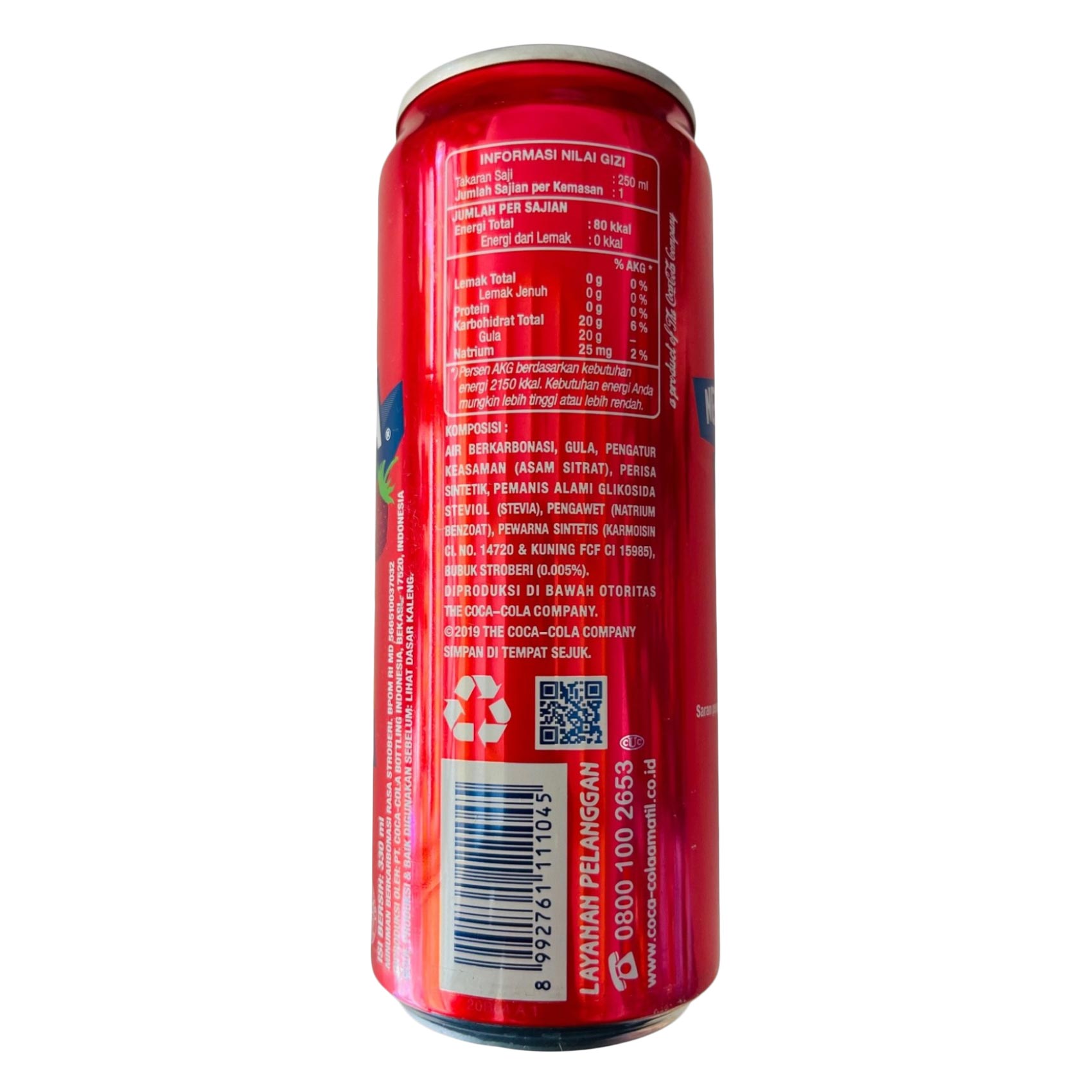 Fanta Drink Strawberry Flavor Can 330 Ml
