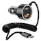Porodo 60W Car Charger Transparent Dual Port PD 30W QC 18W with Coil Type-C