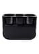 Generic - Car 2 Cup Holder Seat Cup Holder Portable Multifunction Vehicle Seat Cup Holder - Black