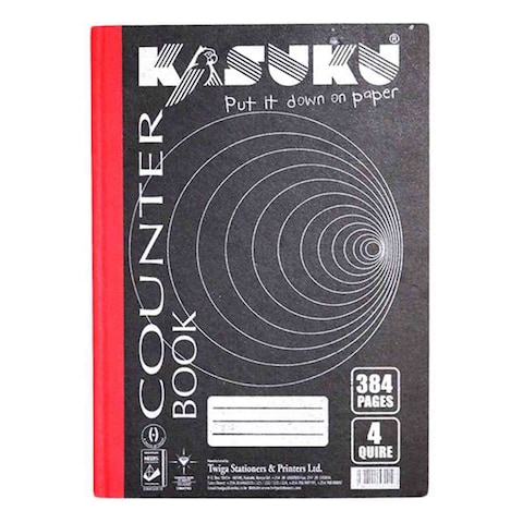 KASUKU COUNTER BOOK 4 QUIRE A4