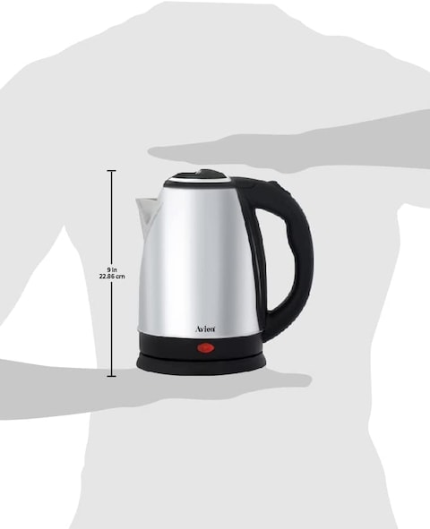 Avion Stainless Steel Electric Kettle, 1.8 Litre, Aek6180, Stainless Steel Body, Boil Dry Protection, 1500W, 2 Year Warranty