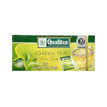 Qualitea Green Tea Natural 25 Sachet