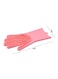 Generic - 2-Piece Silicone Dishwashing Gloves Pink