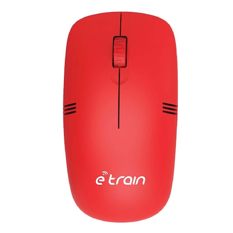 E-Train MO10R Wireless Optical Mouse 1200 DPI - Red