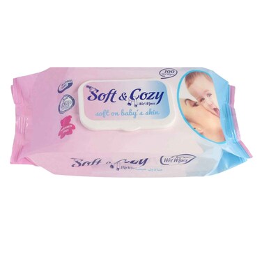 Leen Soft And Cozy Baby Wet Wipes 100 Count