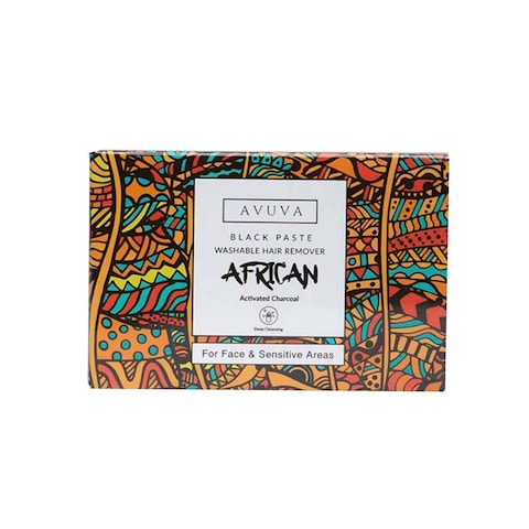 Avuva African Black Paste Hair Removal for Face and Sensitive Areas - 100 gram
