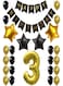 Party Time 24-Piece Party Festival Decoration Party Balloon Set - Black&amp;Gold
