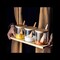 1CHASE&reg; 3 Pcs Spice Condiment Container Canister Pots with Wooden Base, Spoon and Lid.