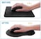 Ntech Mouse Pad With Wrist Gel Rest Support Mouse Pad Silica Gel Hand Pillow Mat- Black