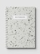 Lowha Spiral Notebook With 60 Sheets And Hard Paper Covers With Terrazzo Style Design, For Jotting Notes And Reminders, For Work, University, School