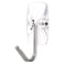Command 117067CLR-ES small wire hooks, Holds 225 gr. each hook, clear color. 3 hooks and 4 strips/pack