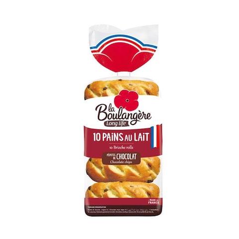 La Boulangere Milk Breads Chocolate Pepites 350g, 10pcs