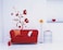 StickieArt - Red Floral Wall Decal - Medium - 50 X 70 Cm - STA-173