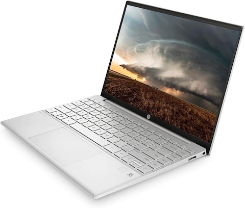 HP Pavilion Aero Laptop 13-be0003ne - AMD Ryzen 5 (5600U), 8GB RAM, 512GB NVMe SSD, AMD Radeon Graphics, Win11Home, 13.3inch WUXGA, English/Arabic Keyboard, Silver