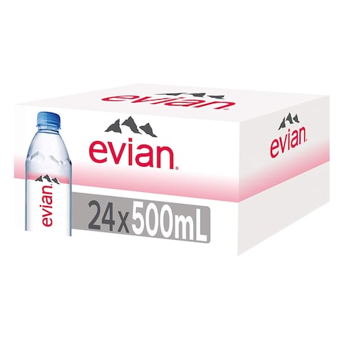 evian Natural Mineral Water 500ml Pack of 24