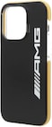 CG Mobile AMG PC/TPE Hard Case Bumper Protection/Anti-Explosion/Anti-Fall/Crystal Case/Bumper Protection Compatible With iPhone 14 Pro 6.1" (Black/Yellow)