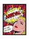 Spoil Your Wall Pop Art Wall Poster With Frame Red/Yellow/Green 40x55cm