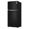 LG Double Door Top Freezer GN-C782SGGL Black Glass 506L