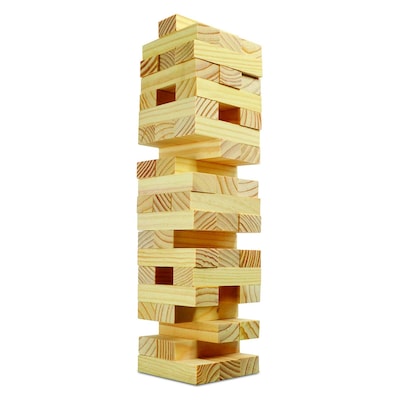 Merchant Ambassador Classic Games Tumblin Tower Puzzle Beige Pack of 48