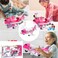 Cargo Aircraft Aeroplane Car Toy with dressing table, bed - Dining table -umbrella many more Play Set Kids- Girls choice Airplane toy with Cargo carrier airplane toy (Pink)