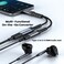 SEEKEN Type-C to 3.5mm Audio Jack Coverter -Black   Braided Cable   AUX   Premium Design   High-Quality.