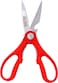 Delcasa 3-In-1 Kitchen Scissor With Stainless Steel Blades, 20 cm X 9 cm Size, Red