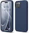 elago Liquid Silicone for iPhone 15 case cover Full Body Protection, Shockproof, Slim, Anti-Scratch Soft Microfiber Lining - Jean Indigo