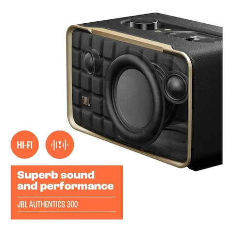 JBL Authentics 300 Portable Smart Home Bluetooth Speaker