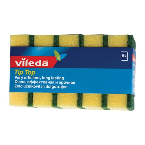 Vileda Tip Top Dishwashing Sponges Set - 5 Pieces