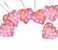Heart-Shaped LED String Lights Light Pink 2M