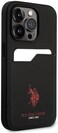 CG Mobile U.S. Polo PU Cardslot DH Hard Case For iPhone 15 Pro Max (Black)