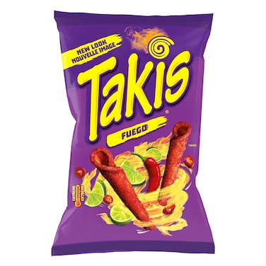 Takis Fuego Hot Chili Pepper And Lime Corn Snack 55g