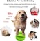 Dog Toy Ball, Nontoxic Bite Resistant Toy Ball for Pet Dogs Puppy Cat, Dog Pet Food Treat Feeder Chew Tooth Cleaning Ball Exercise Game IQ Training Ball 7CM,(Pack of 1), Assorted