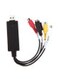 Generic New Easycap USB 2.0 Audio Video Vhs To Dvd Converter Capture Card Adapter/3 Chip, Multicolour