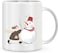 Giftex 11Oz White Coffee Mug, Ceramic Mug, Snowman Pic Printed