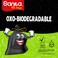 Napco Sanita 50 Gallon Oxo-Biodegradable Tie Garbage Bags Black Large 13 Garbage Bags Pack of 3