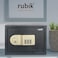 Rubik Safe Box A4 Document Size Locker Security Safety Deposit With Key and Keyless Entry (35x25x25cm) Black