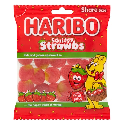 Haribo Squidgy Strawberry Candy 160g