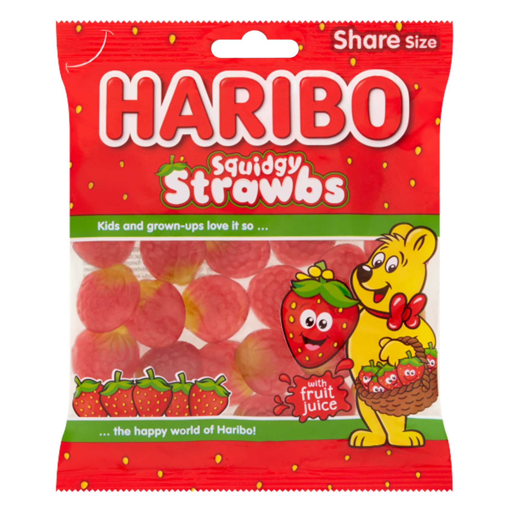 Haribo Squidgy Strawberry Candy 160g