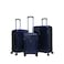 STARLIFE 3 Piece ABS Hard side Trolley Luggage Set Spinner Wheels with Number Lock